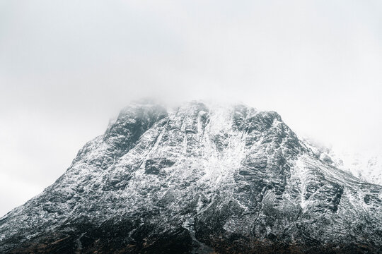 snow covered mountain peak 