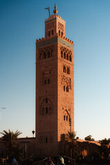 Obraz premium Koutoubia tower with golden hour