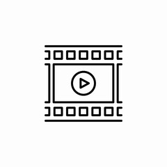 video media play icon sign vector