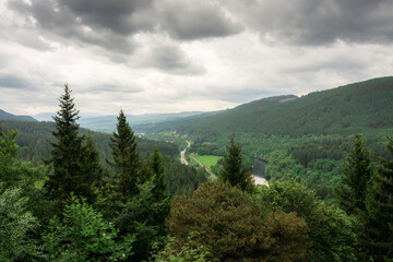 Obraz premium mountain landscape with clouds