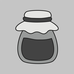 Homemade Jam Jar Outline Icon