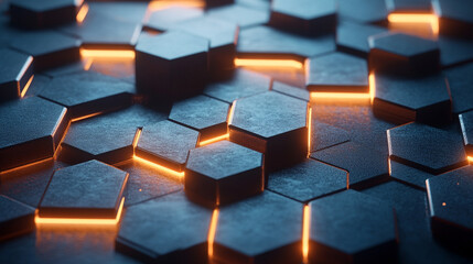 Gold white and silver geometric shapes with triangles squares and diagonal neon light layers symbolizing professionalism innovation and growth representing modern abstract design and corporate aesthet