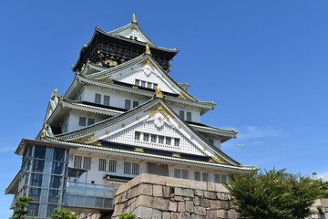 大阪　城　お城　大阪城