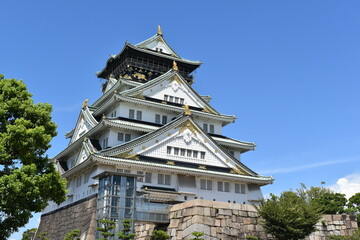 大阪　城　お城　大阪城