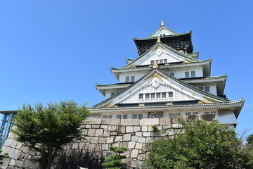 大阪　城　お城　大阪城