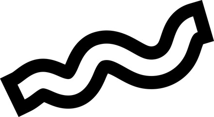 Fun line doodle. Creative minimalist style