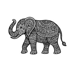 Fototapeta premium elephant isolated on white