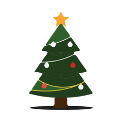christmas tree vector illustration