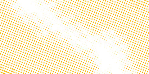 Gradient halftone background, pop art design. Colorful comic pattern. Yellow halftone texture.
