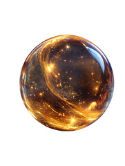 crystal ball on a white background