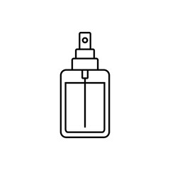 Outline luxury perfume cologne fragrance line art icon