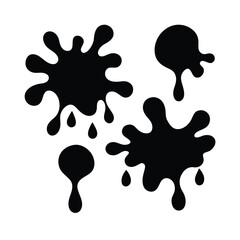 ink blot vector illustration