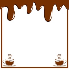 Dripping Chocolate Coffee Frame