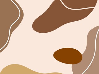 Earthy Brown and Nude Abstract Fluid Background