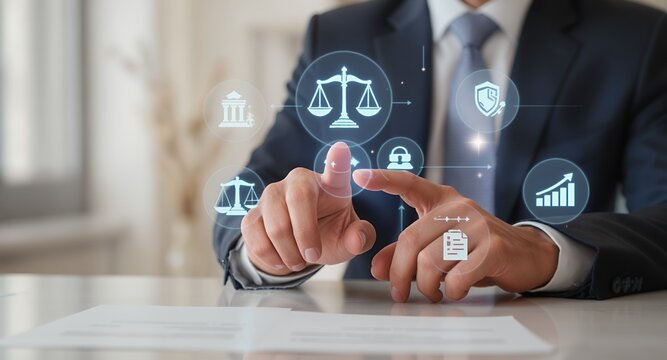 Legal Technology and Business Law Concepts