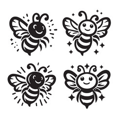 bee logo vector