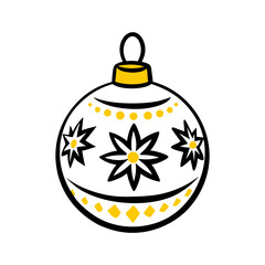 Obraz premium Decorative Christmas ornament with stars and diamond patterns 