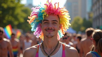 Embracing Colorful Identity - A Joyful March for Gender Fluidity and Pride