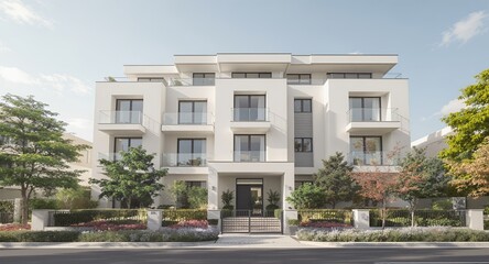 Modern Apartment Building Exterior