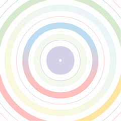 Pastel Concentric Circles Background