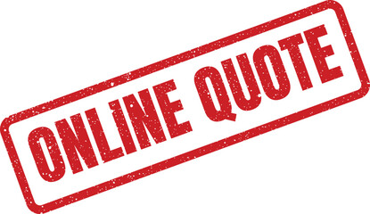 Grungy rectangular mark highlighting an online quotation, perfect for digital proposals and price estimations