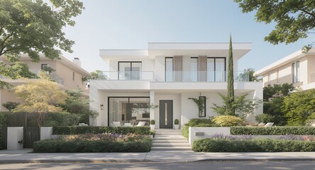 Modern Luxury Home Exterior, Contemporary Architectural Design