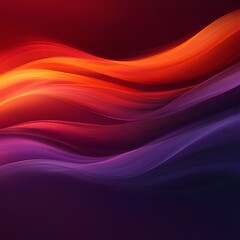 Obraz premium Vibrant Abstract Gradient Background with Red, Orange, and Purple Shades