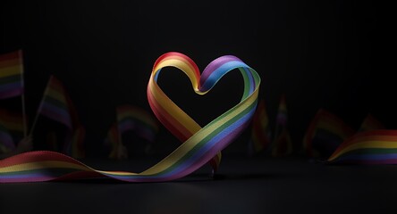 Rainbow Heart and Pride Flags