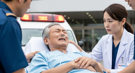 Fototapeta premium 救急搬送