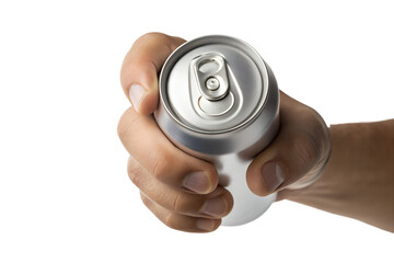 Hand holding a tall narrow brown paper shopping bag with white handles against a solid black background