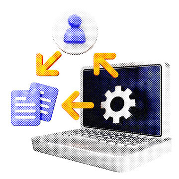 3d trading strategy halftone style