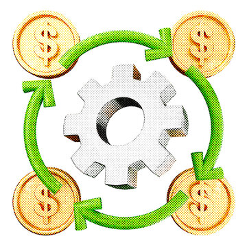 3d trading setting strategy halftone style
