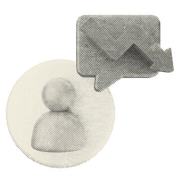 3d trading decrease profit halftone style
