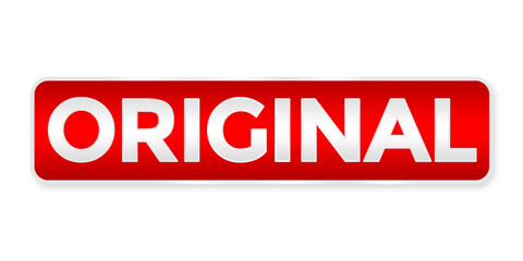 gradient red original badge element png file	