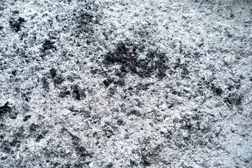 Natural texture of ash from a fire.