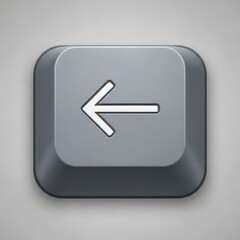 Close-up of a left arrow key.