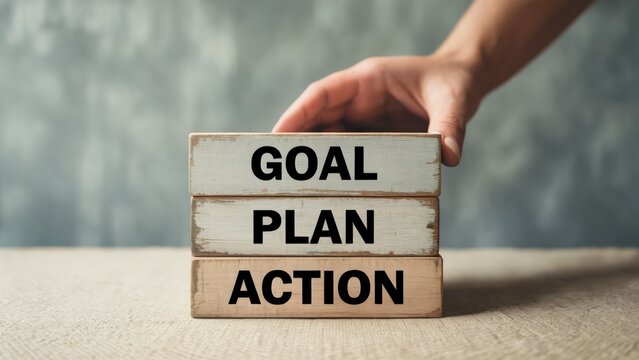 Achieve your goals with a solid plan and decisive action, stack up your success today