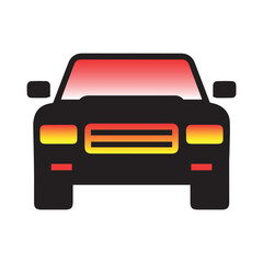 car icon isolated on white