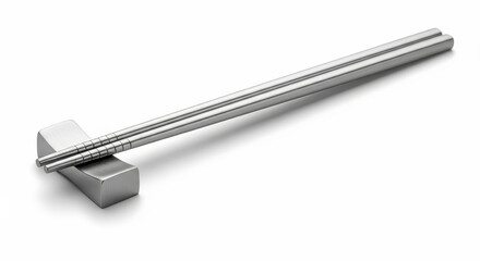 Elegant Stainless Steel Chopsticks with Modern Minimalist Rest