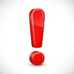 Important Red Exclamation Mark Symbol Warning Alert Sign