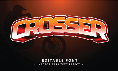 Crosser Editable Text Effect