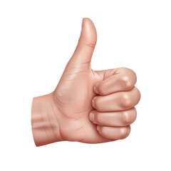 Positive Hand Gesture Approval Sign Upwards Thumb