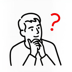 man with question mark
