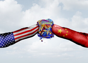 China USA Rare Earth Conflict and export controls as Chinese and American Geopolitical Competition for world influence and trade war negotiations as Beijing and Washington.