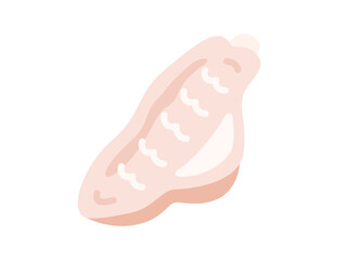 生の、手羽中のアイコンのイラスト
