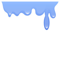 Blue Dripping Liquid or Ice Effect Background
