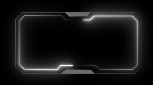 Hud Frame Digital Technology Sci-fi Frame Interface. HUD template. Frame HUD element. Futuristic viewfinder of future. interface data display screen. Artificial intelligent.technology sci fi frame hud