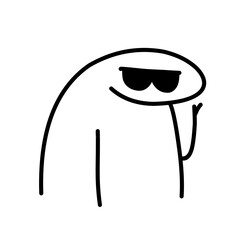Doodle cute stick figure 