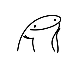 Doodle cute stick figure 