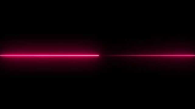 Bright Pink Neon Line Dividing a Dark Black Background with Subtle Glow horizontal divider